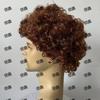 Comercio exterior, rollo pequeño negro, rollo de tornillo africano, peluca de fibra química de seda de alta temperatura, tocado, fábrica de AliExpress, venta al por mayor al contado