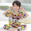 Ropa de Casa Padre-Hijo, Conjunto Ligero de Pijamas, Familia de Tres y Cuatro, Ropa Padre-Hijo para Niños, Ropa de Verano para Niños