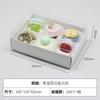 Caja de embalaje para galletas macarrón estilo coreano de moda, caja transparente de PET para postres, pastel de chocolate, venta al por mayor
