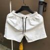 Calça de Verão Masculina Calça de Praia Estilo Coreano Calça Tripla Shorts de Secagem Rápida Cor Doce Solta Fina Tendência Shorts Esportivos