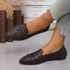 Zapatos de mujer de talla grande transfronterizos, punta fina, nueva colección otoño 2026, planos, transpirables, de punta baja, slip-on, bailarinas para mujer, al por mayor