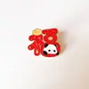 Insignia de Panda de Dibujos Animados Estilo Chino Festivo de Año Nuevo Tesoro Nacional Broche Lindo Afortunadamente Afortunadamente Decoración para Bolsos de Hombres y Mujeres