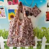 Bolsa de Compras de Supermercado Mediana en Stock, Bolsa de Compras Ecológica Plegable Ligera, Bolsa de Almacenamiento Portátil Tela Oxford 210D