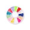 Resina de fantasía AB, 12 colores, 3 mm, para decoración de uñas, venta al por mayor.