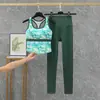 Ropa Deportiva a Prueba de Golpes con Espalda en I para Mujer, Conjunto de Ropa Deportiva de Color Contrastante y Espalda Bonita para Correr y Yoga, Dos Piezas Estilo Nuevo