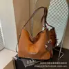 Bolso de Felpa de Gamuza de Gran Capacidad Casual para Mujer 2026 Nuevo Otoño/Invierno Mochila de Doble Hombro Bolso Tote de un Solo Hombro