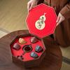 Ciudad Prohibida Taza Maestra de Cerámica Taza de Té Rojo Chino Regalo de Evento Regalo de Empresa Taza de Té Taza de Arena Púrpura Taza de las Cinco Bendiciones