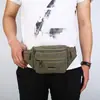 Bolsa de Cintura Masculina Multifuncional Direto da Fábrica Bolsa de Cintura Tática de Lona para Esportes ao Ar Livre Bolsa Transversal Casual Masculina Multicamadas