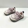 23-27 Superfície de Couro Respirável Tênis de Lona Infantil Solado Leve Tênis Esportivo Infantil Tênis de Corrida Infantil Tênis Esportivo