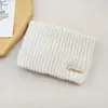 Diadema de Punto con Logo de Letra Transfronteriza, Diadema de Doble Capa de Color Sólido, Diadema Cálida de Lana para Proteger las Orejas, Banda para el Cabello Estilo Europeo y Americano para Lavarse la Cara