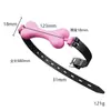 Qianbaiqu Sm Bola Oral Tapón Bucal Sexy con Agujeros Grande, Mediano y Pequeño Tapón Bucal de Silicona Completa y Grilletes Juguete Sexual para Adultos