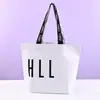 Bolsa de palha bolsa tote personalizada grande capacidade bolsa chamativa bolsa de compras feita sob medida película cobrindo impressão colorida logo bolsa de brinde para exposição
