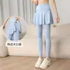 Pantalones de Yoga Falsos de Dos Piezas para Mujer Anti-Exposición de Cintura Alta Levanta Glúteos Ajustados Deportivos Largos Profesionales para Correr por la Mañana Entrenamiento Pantalones de Fitness