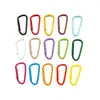 Llavero Mosquetón de Aleación de Aluminio Pintado de Colores en Forma de D al por Mayor en Stock del Fabricante, Gancho para Estuche de Auriculares, Llavero
