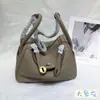 Mini Bolso Lindy de Piel de Vaca de Primera Capa, Bolso de Mano Genuino para Mujer, Bolso tipo 'Pillow Doctor', Bolso de Hombro Cruzado de Moda para el Trabajo