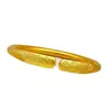 Pulsera de Flor de Peonía Tallada en Oro Nueva Popular para la Riqueza Abierta Sólida Estilo Chino Lujo Ligero Joyería de Gama Alta