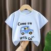 Camiseta de Manga Corta para Niños Tipo Algodón Puro Nuevo Estilo de Verano Ropa de Algodón para Niños y Niñas Estilo Coreano 2026 Ropa para Niños