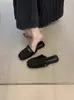 Meias-pantufas femininas de tecido para usar ao ar livre, novo estilo cool para noite de primavera-verão