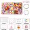 Pulseira de brinquedo educacional com miçangas para meninas, colar com miçangas, acessórios faça você mesmo