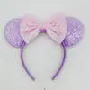 AliExpress nuevos accesorios para el cabello europeos y americanos lazo de 5 pulgadas diadema de Mickey diadema de lentejuelas de Mickey Mouse accesorios para el cabello en stock