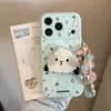 Soporte Divertido de Gato y Cachorro para Funda de Teléfono Apple 17Pro, Accesorios Creativos para Teléfono, Correa para Huawei P90, Xiaomi 17