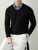 ¡Suave y agradable para la piel! ¡Hilo Suave Como una Nube! Suéter de Punto Versátil con Cuello en V para Hombre para Otoño e Invierno, Cálido y Relajado