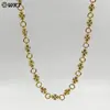 Wt-Jfn57 Colgante de Cruz Pequeña Aros Cadena de Clavícula Extensible de Latón 16+2 Accesorios Versátiles