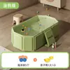 Bañera Jiameng para Bebé Tamaño Grande 0-5 Niños Bañera Plegable para Baño Tina para Remojar los Pies Bebé Puede Sentarse Bañera para Bañar Recién Nacidos