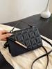 Bolso Pequeño de Moda para Mujer con Bordado Lingge Bolso Bandolera de Hombro para Mujer 2024 Bolso Cuadrado Pequeño Casual Portátil para Viajero
