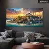 Pinturas de Arte Arquitectónico Transfronterizas para Sala de Estar y Dormitorio, Arte de Paisaje, Pinturas Decorativas, Pinturas Decorativas de Oriente Medio