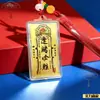 Pingente de Charme da Sorte Dourado 3mg "Lista Dourada" para Passar em Provas, Pingente Adesivo para Celular, Presente Inspirador para Provas de Ensino Médio e Vestibular, Lembrança da Temporada de Formatura