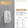 Urinal Cerâmico de Chão com Indução Embutida Urinal Vertical Economizador de Água Balde de Urina Masculino Banheiro Americano XF