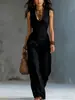 Novo 2026 Comércio Exterior Transfronteiriço Moda Europeia e Americana Casual para o Dia a Dia Blusa Cruzada Decote V Calça Longa Casual Simples