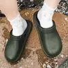 Pantuflas de Suela Gruesa Cerradas Transfronterizas para Personal Médico, Sandalias de Verano Impermeables y Antideslizantes, Zuecos, En Stock