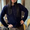Chaqueta suéter de punto estilo coreano para mujer, nuevo modelo primavera y otoño 2026, cárdigan de estilo casual con cuello redondo