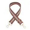 Nova Alça Larga Colorida Grossa Tecida de Ombro Único Transversal de Reposição Longa Acessórios para Bolsa Feminina Alça Jacquard