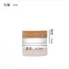 Tapa de Madera de Bambú Botella de Crema Botella Dispensadora de Cosméticos Botella de Crema de Vidrio Esmerilado Transparente Botella de Muestra para Mascarilla Lista para la Venta