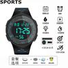 Reloj Impermeable Estudiante Varón Simple Luminoso Reloj Despertador Deportivo Digital Electrónico Reloj de Pulsera para Pareja Femenino Adolescente para Hombre