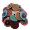 Disco de Lixa Torque de Tecido Não Tecido de Nylon de 2 polegadas 3 polegadas Pad de Polimento com Travamento Rotativo Roda de Lixa Moagem Seca de Corindo Marrom para Esmerilhadeira Angular