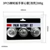 Conjunto de 3 Peças Palm Thunder Chave de Catraca Mini Chave de Dedo Chave de Dedo com Carcaça de Ferro 1/2'' 3/8'' 1/4''