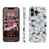 Funda Blanca Floral Estilo Ins de Alto Valor Estético para Mujer para Apple 15 Pro, Película Protectora Completa a Prueba de Golpes para iPhone 17 Pro Max