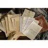 Papel Nostálgico Libro Inglés Retro Inglés Viejo Amarillento Pegatina de Pared Adornos Decorativos Periódico Viejo Fotos de Atrezzo