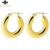 Pendientes de Acero de Titanio Grueso Personalizados Europeos y Americanos Hebilla de Oreja Circular de Acero Inoxidable de Moda Hebilla de Oreja Redonda Venta al por Mayor