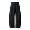 Calça Casual Muqiu Masculina Estilo Old Money Relaxado, Calça Larga Reta Vintage para o Dia a Dia