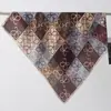 Pañuelo cuadrado de terciopelo de doble cara, dos tonos, estampado de leopardo, de alta gama, vintage de los 90, chal cálido para mujer, pañuelo de cuello de lujo ligero