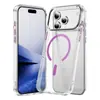 Capa de telefone transparente transfronteiriça para iPhone 18 Pro Max, com adsorção magnética 2.0 e material composto espesso, adequada para capas de telefone Apple Air