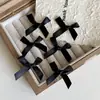Mini Pinza para el Cabello con Lazo Pequeño de Color Sólido Europeo y Americano para Mujer, Pinza para Flequillo Lateral, Accesorio para el Cabello para la Parte Posterior de la Cabeza