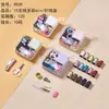 Jinling 9939 Caja de Costura Cuadrada Plana Set Completo, Kit de Costura para el Hogar, Herramientas de Costura Portátiles Hechas a Mano