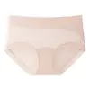 Ropa Interior Francesa Sexy de Encaje Hueco Sin Costuras de Cintura Media Pura Deseo Talla Grande Cómodo Transpirable Fina Tanga Antibacteriano