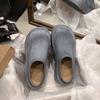 Zapatos Birkenstock Pequeños Zapatos de Plataforma Tipo Pan sin Talón Explosivos Baotou Medias Zapatillas Suela Gruesa Ropa Exterior para Mujer 2025 Nuevo